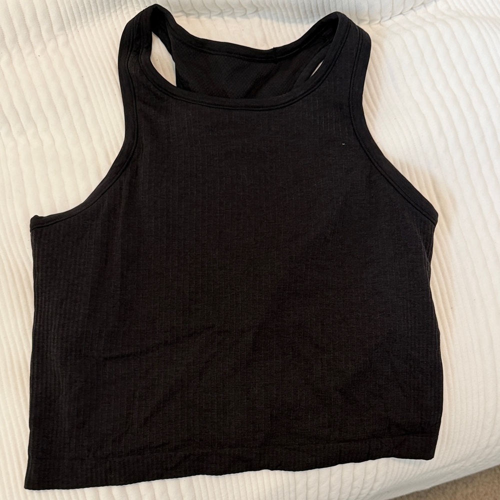 Lululemon Ebb to Street Cropped Racerback Tank Size 8
